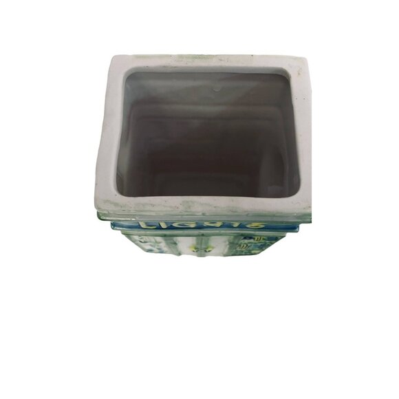 Vintage Tpot Buiding Mainstreeet Store Front Lidded Tea Pot 7" x6" 3" - Picture 5 of 9